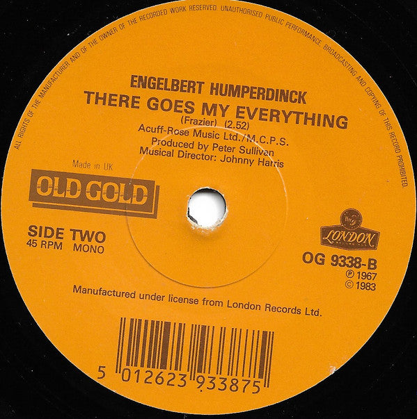 Engelbert Humperdinck : Release Me (7", RP)