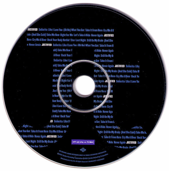 Justin Timberlake : Justified (CD, Album, Copy Prot.)
