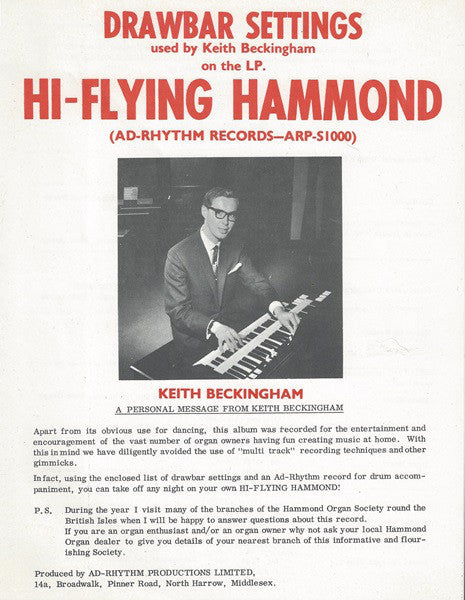 Keith Beckingham : Travelling Hammond  (LP)
