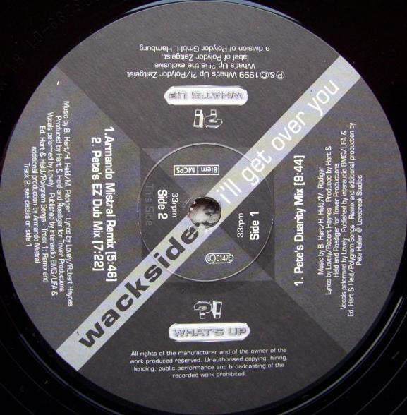 Wackside : I'll Get Over You (12")