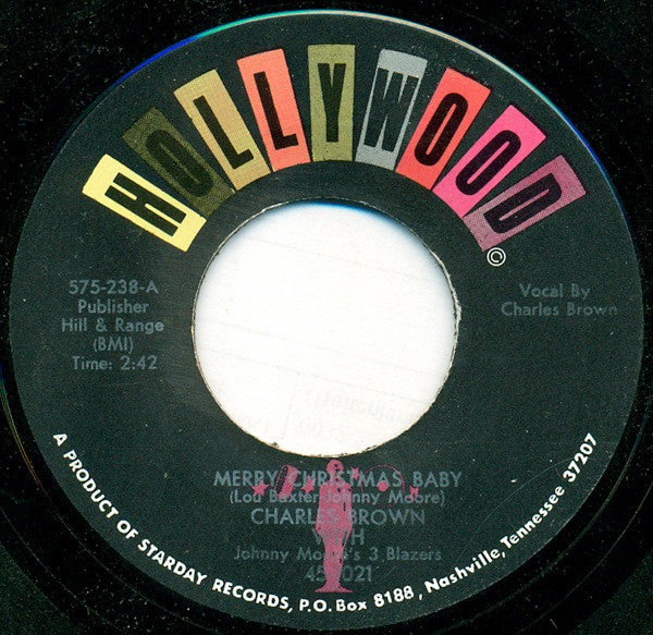 Charles Brown / Lloyd Glenn : Merry Christmas Baby / Sleigh Ride (7", Single, RE)
