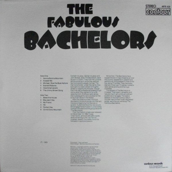 The Bachelors : The Fabulous Bachelors (LP)