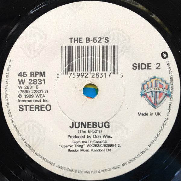 The B-52's : Channel Z (7", Single)