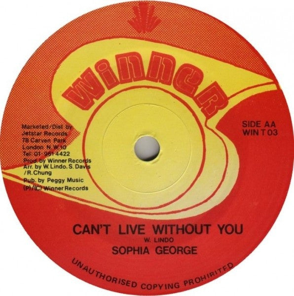 Sophia George : Lazy Body / Can't Live Without You (7", Single)