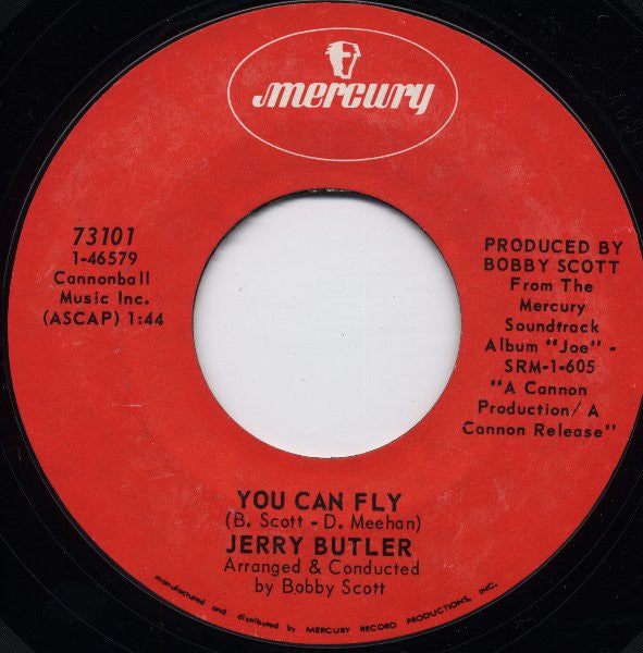 Jerry Butler : Where Are You Going / You Can Fly (7", Single, Mono, Styrene, Phi)
