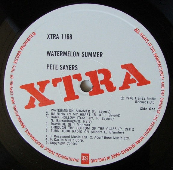 Pete Sayers : Watermelon Summer (LP)