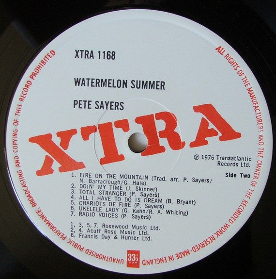 Pete Sayers : Watermelon Summer (LP)
