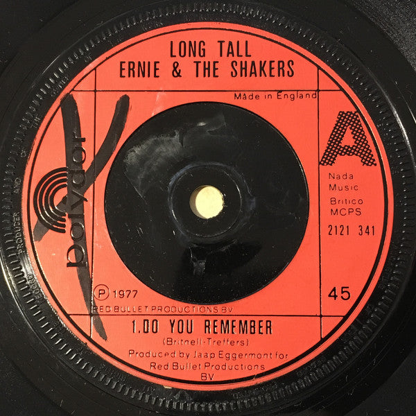 Long Tall Ernie And The Shakers : Do You Remember (7")
