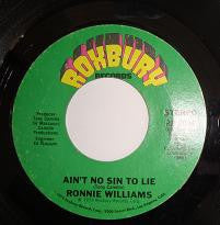 Ronnie Williams (11) : Dreamin' / Ain't No Sin To Lie (7")