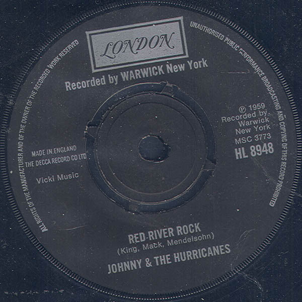 Johnny And The Hurricanes : Red River Rock (7", RE)