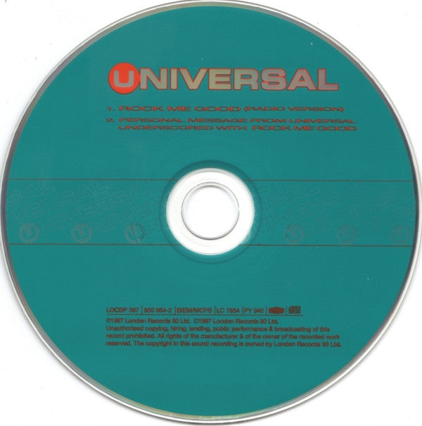 Universal (5) : Rock Me Good (CD, Single, Ltd)