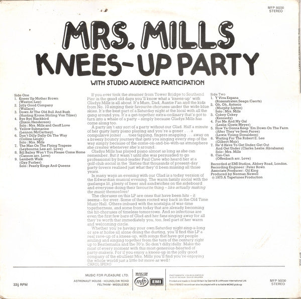 Mrs. Mills : Knees-Up Party (LP)