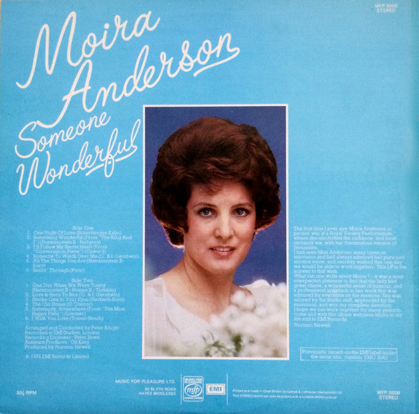 Moira Anderson : Someone Wonderful (LP, Album, RE)