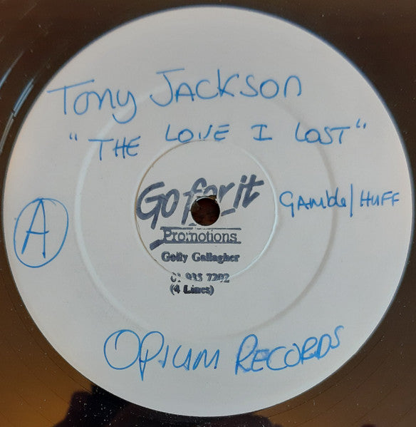 Tony Jackson : The Love I Lost / Secretly In Love (12", W/Lbl)