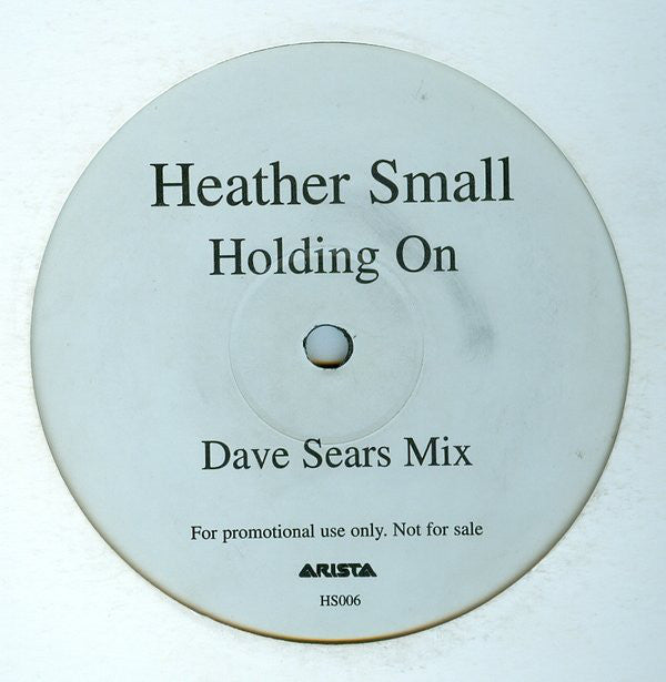 Heather Small : Holding On (12", S/Sided, Promo)
