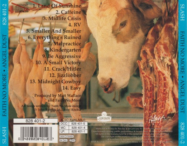 Faith No More : Angel Dust (CD, Album, PDO)