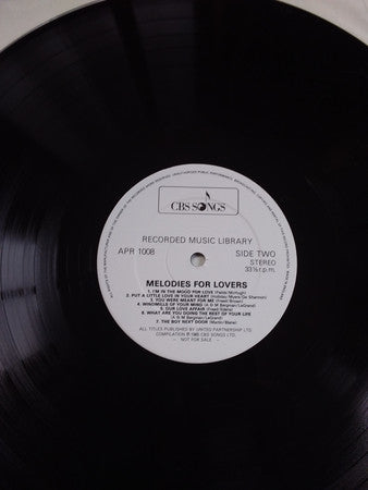 Various : CBS Songs (RECORDED MUSIC FOR RADIO, T.V. AND FILM) (LP, Album, Comp, Promo, Smplr)