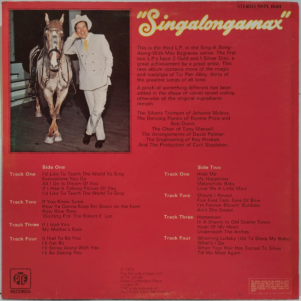 Max Bygraves : Singalongamax (LP, Comp)
