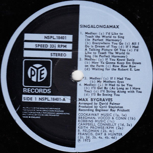 Max Bygraves : Singalongamax (LP, Comp)