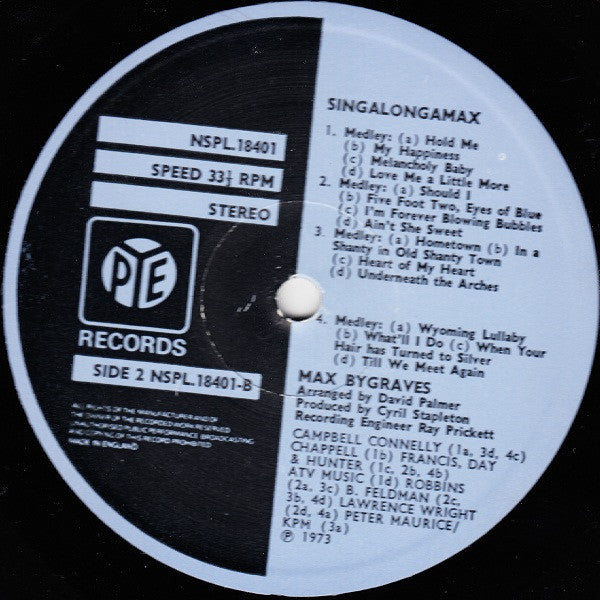 Max Bygraves : Singalongamax (LP, Comp)