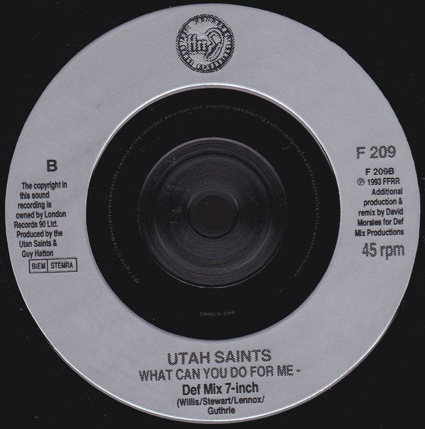 Utah Saints : Believe In Me (7", Single)