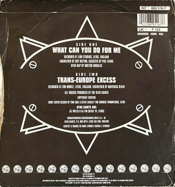 Utah Saints : What Can You Do For Me (7", Single)