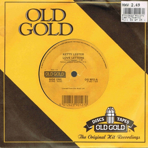 Ketty Lester / The Casinos : Love Letters / Then You Can Tell Me Goodbye (7")