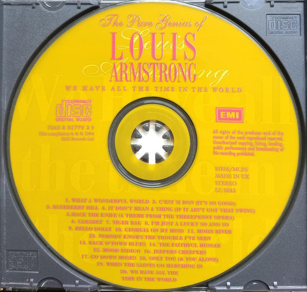 Louis Armstrong : The Pure Genius Of Louis Armstrong: We Have All The Time In The World (CD, Comp)