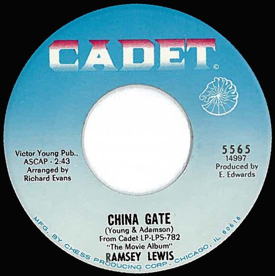 Ramsey Lewis : China Gate / Saturday Night After The Movies (7", Single)