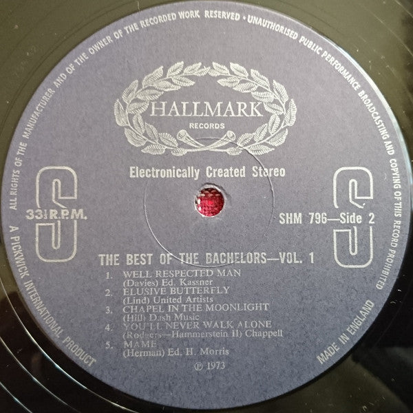The Bachelors : The Best Of The Bachelors Vol. 1 (LP, Comp, Ele)