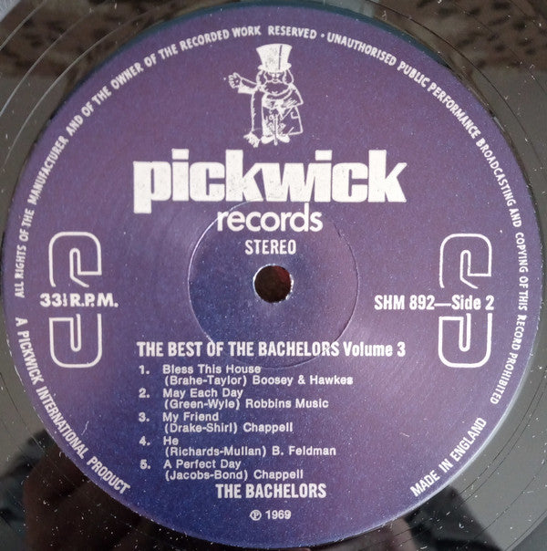 The Bachelors : The Best Of The Bachelors Vol.3 (LP, Comp, RE)