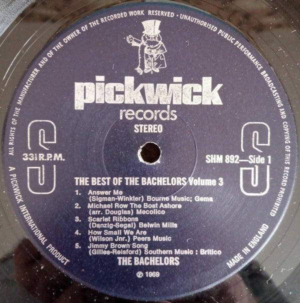 The Bachelors : The Best Of The Bachelors Vol.3 (LP, Comp, RE)