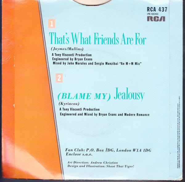 Modern Romance : That's What Friends Are For (7", Single)