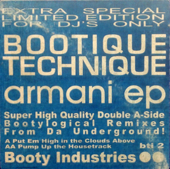 Bootique Technique : Armani EP (12")