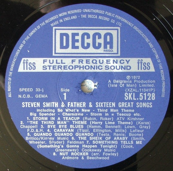 Steven Smith & Father : Steven Smith & Father & Sixteen Great Songs (LP, Album)