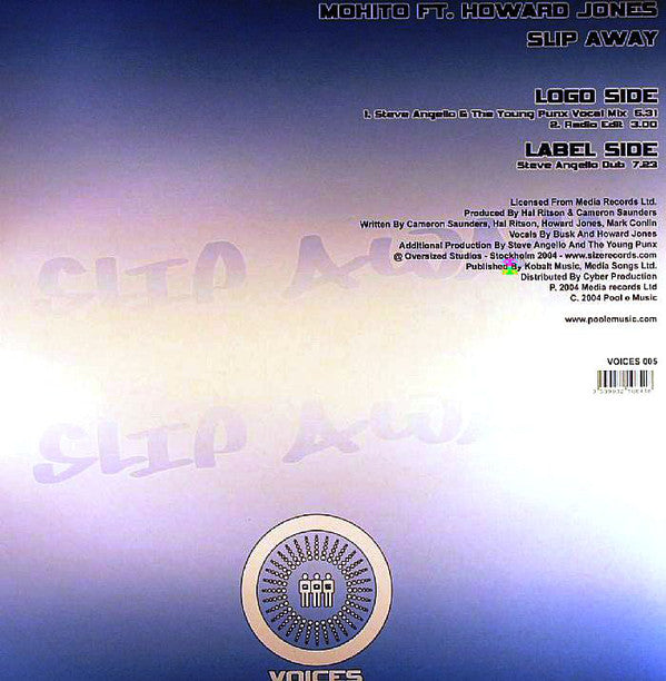 Mohito Ft. Howard Jones : Slip Away (12")
