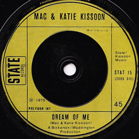 Mac And Katie Kissoon : I'm Just Dreaming (7", Single)
