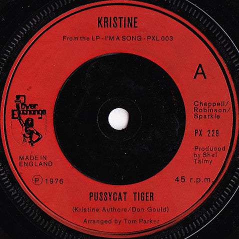 Kristine Sparkle : Pussycat Tiger (7", Single, Red)