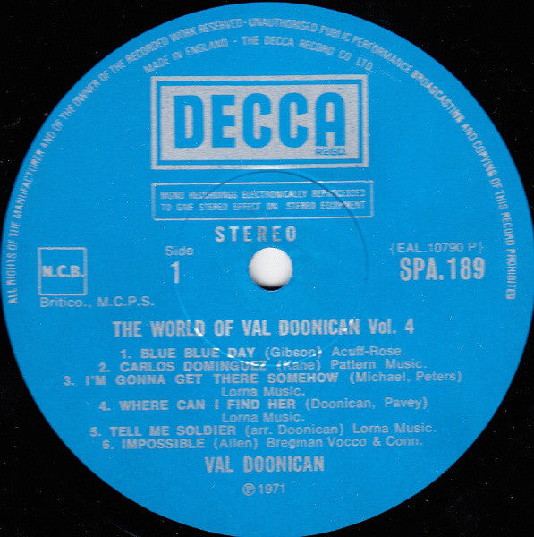 Val Doonican : The World Of Val Doonican Vol. 4 (LP, Comp)