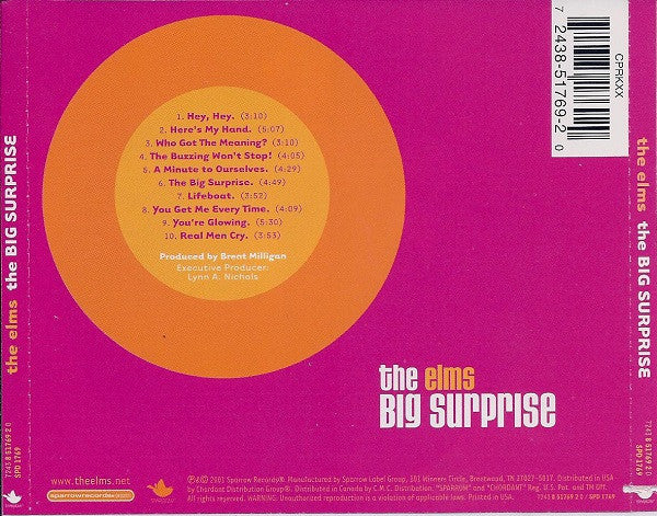 The Elms : The Big Surprise (CD, Album)