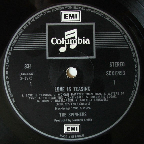 The Spinners : Love Is Teasing (LP, Album)