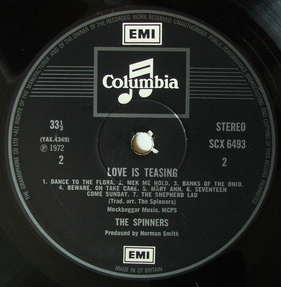 The Spinners : Love Is Teasing (LP, Album)