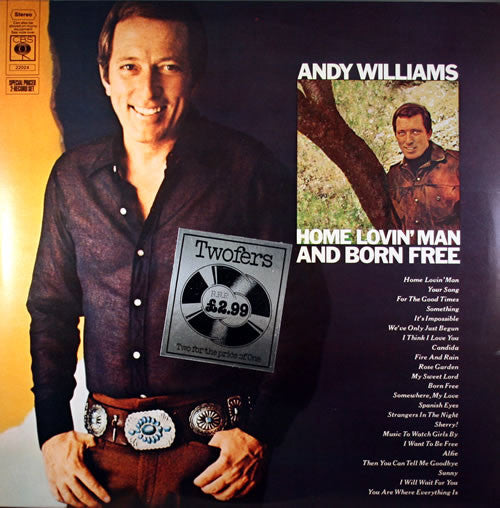 Andy Williams : Home Lovin' Man And Born Free (Comp + LP, Album + LP, Album)