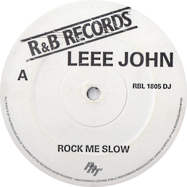 Leee John : Rock Me Slow (12", S/Sided)