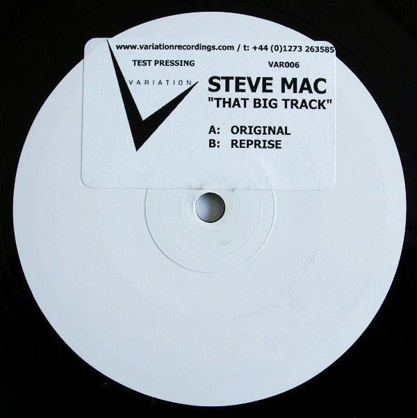 Steve Mac : That Big Track (12", TP, W/Lbl, Sti)