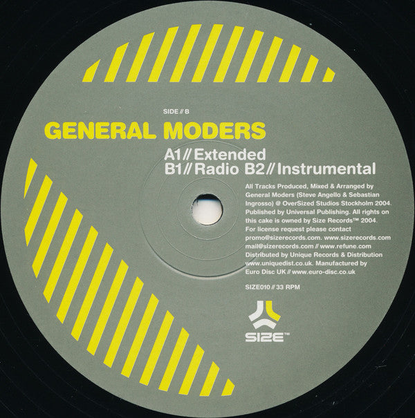 General Moders : Cross The Sky (12")