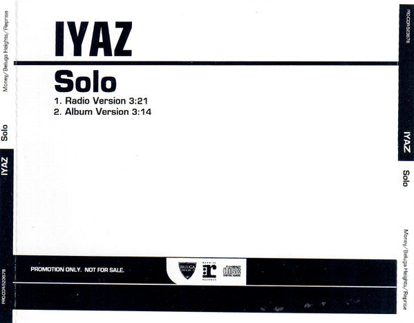 Iyaz : Solo (CD, Single, Promo)