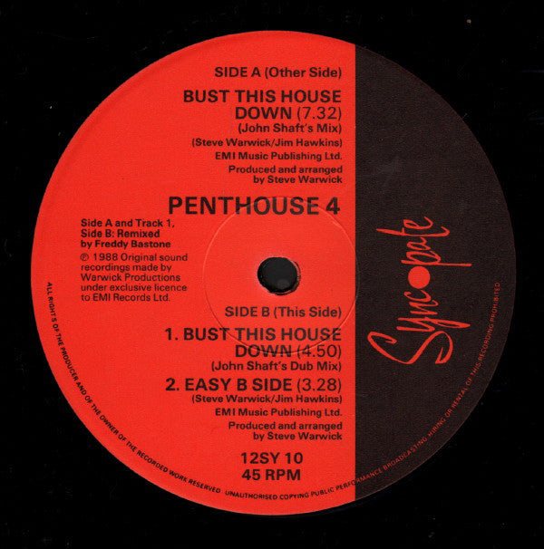 Penthouse 4 : Bust This House Down (12", Promo)