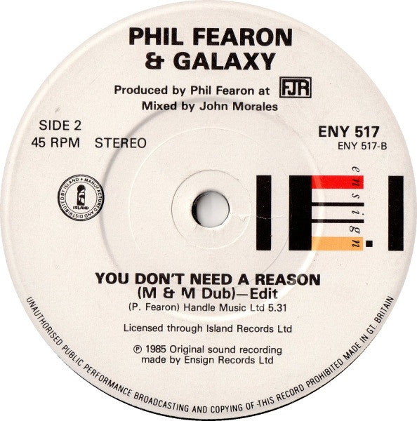 Phil Fearon & Galaxy : You Don't Need A Reason (7")