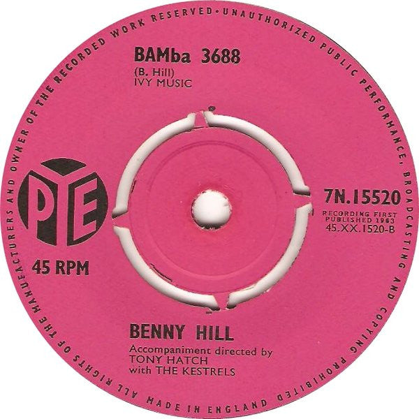 Benny Hill : The Harvest Of Love (7", Single)